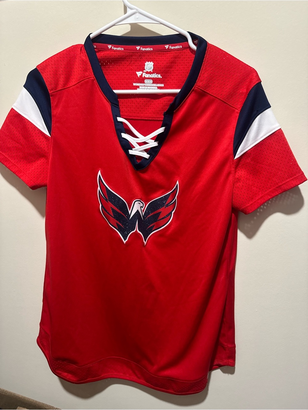 Fanatics Red Washington Capitals Women's Lace-Up Hockey Jersey